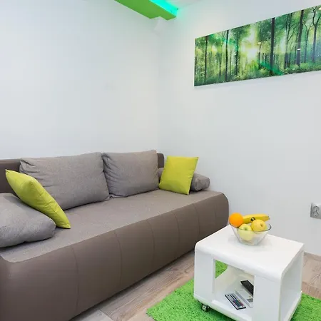 Purple & Apple Green Apartment