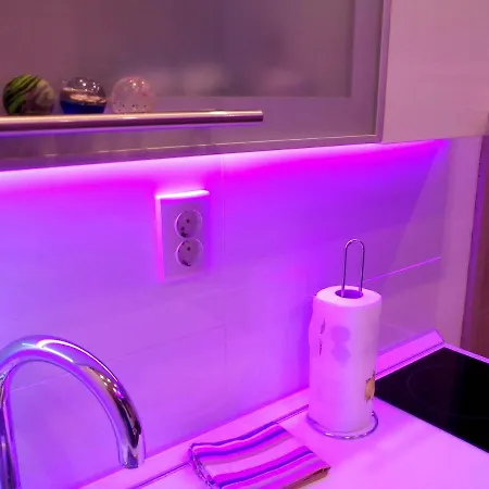 Apartment Purple & Apple Green Split
