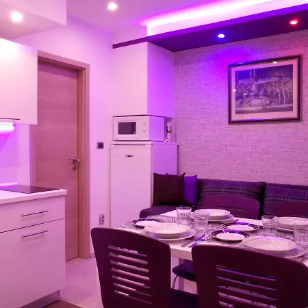 Purple & Apple Green Apartment